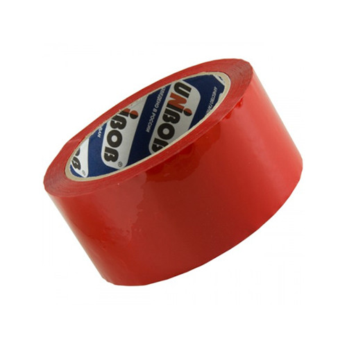 Скотч UNIBOB 600 красный (48мм. * 66м.) 45мкр.